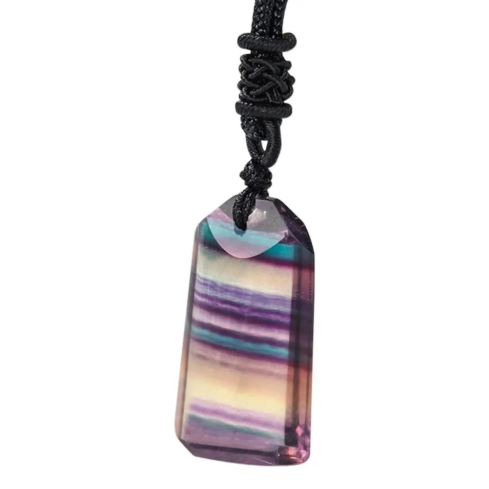 Natural Healing Chakra Stone Pendant Irregular Rainbow Fluorite Gemstone For Necklace Making Round Rectangle Faceted Natural C
Natural Healing Chakra Stone Pendant Irregular Rainbow Fluorite Gemstone For Necklace Making Round Rectangle Faceted Natural C