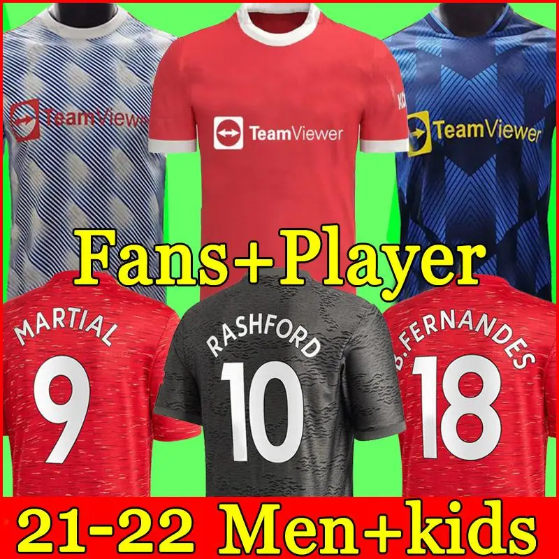 

Manchester soccer jerseys UNITED CAVANI UTD VAN DE BEEK B. FERNANDES RASHFORD HUMANRACE football shirt 20 21 man woman kids kit