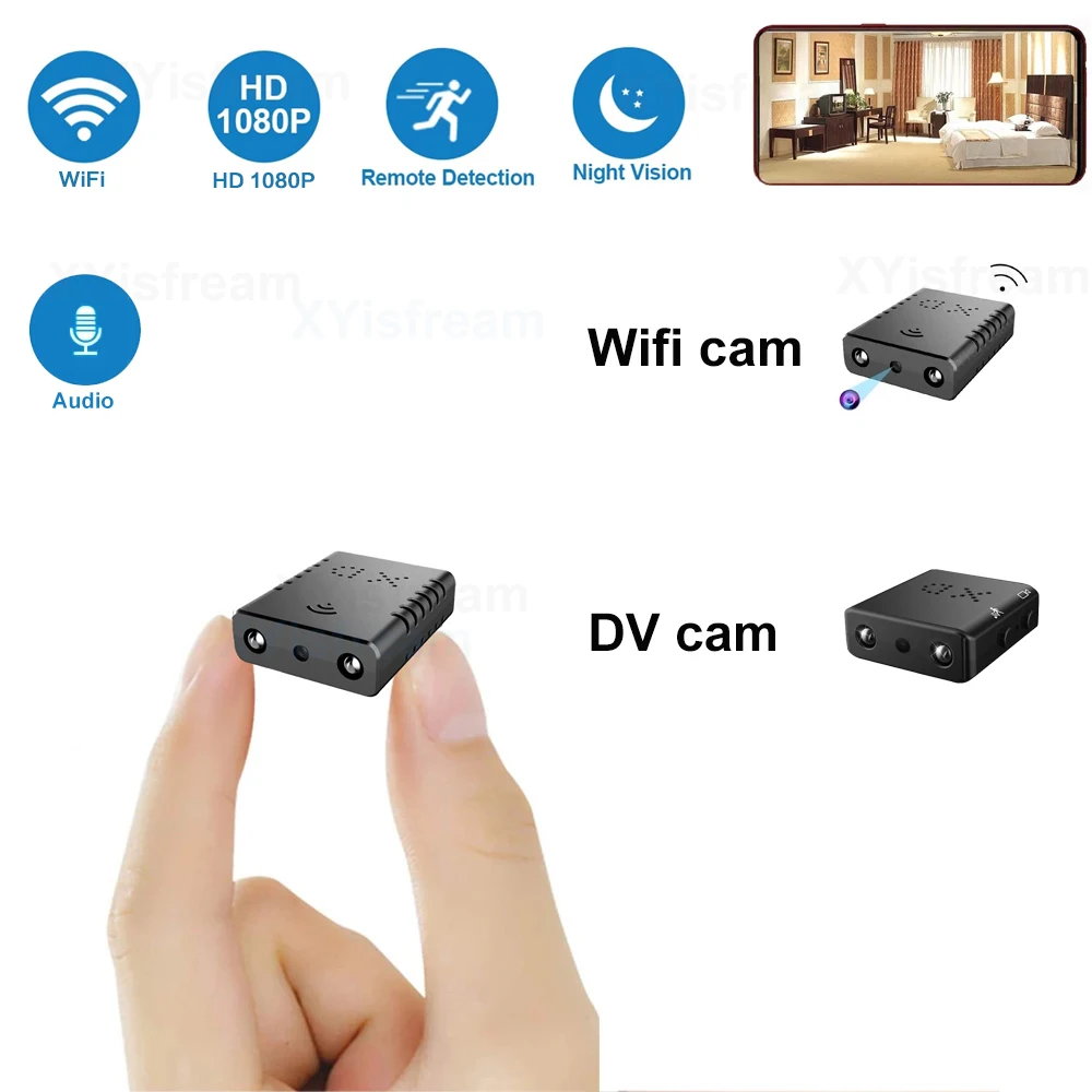 

Mini Wifi DV Camera Full HD 1080P Night Vision Micro Secret Cam Motion Detection Video Voice Recorder Surveillance Camcorder
