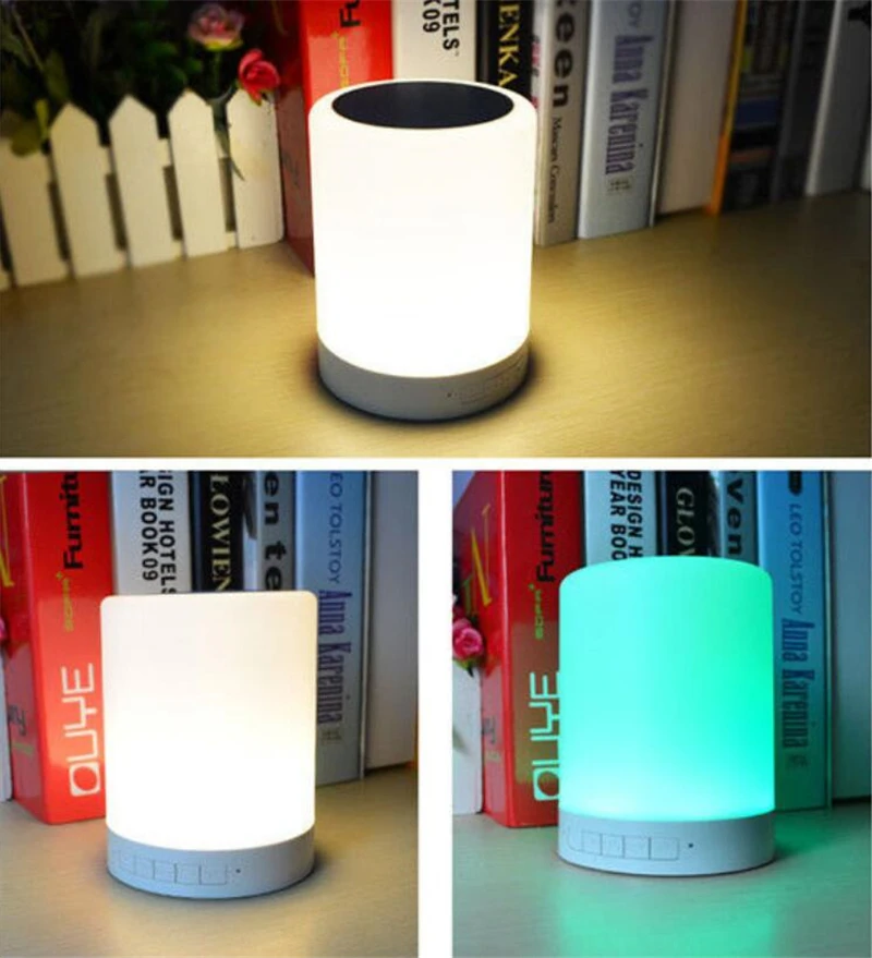 Wireless Bluetooth Speaker Touch Lights Portable Mini Player Colorful LED Night Light Baby Sleep Bedside Lamp
Wireless Bluetooth Speaker Touch Lights Portable Mini Player Colorful LED Night Light Baby Sleep Bedside Lamp