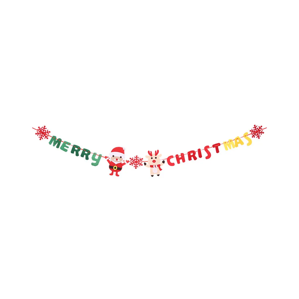 Non-woven DIY Christmas Banner Letters/Gloves/Xmas Tree Hanging Pull Flag Xmas Decor Ornaments
Non-woven DIY Christmas Banner Letters/Gloves/Xmas Tree Hanging Pull Flag Xmas Decor Ornaments