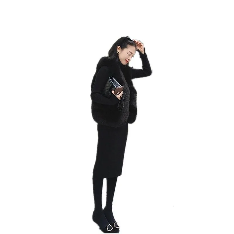 Korean version of the autumn and winter women's new style Hepburn style base with a long slim sweater skirt sweater dress 
Korean version of the autumn and winter women's new style Hepburn style base with a long slim sweater skirt sweater dress