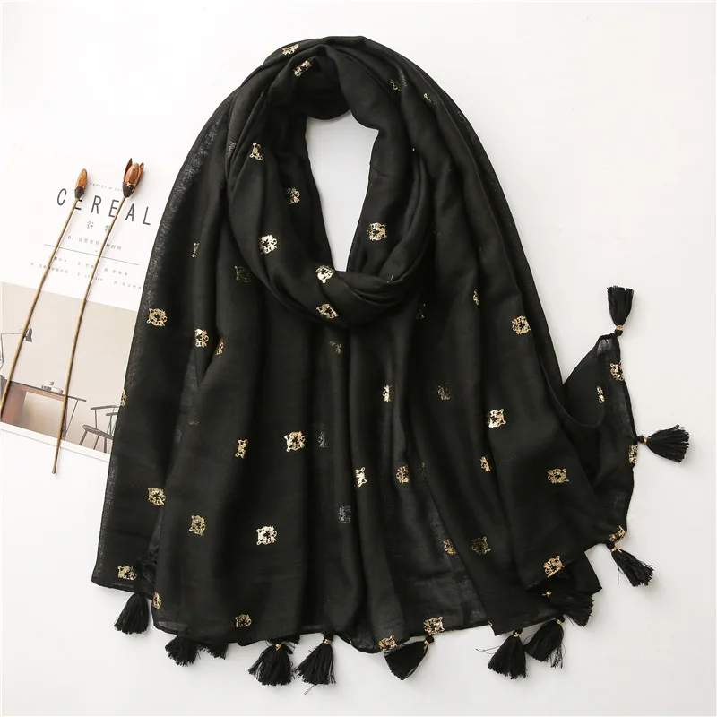 Spain Fashion Autumn Women Viscose Scarf African Floral Tassel Beach Hijab Shawls and Wraps Female Foulards Echarpe Muslim Hijab 
Spain Fashion Autumn Women Viscose Scarf African Floral Tassel Beach Hijab Shawls and Wraps Female Foulards Echarpe Muslim Hijab
