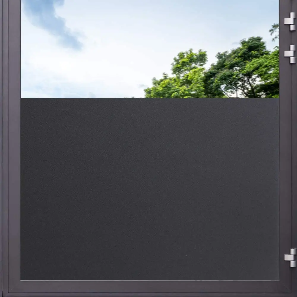 Matte Light Blocking Window Film Frosted Privacy Glass Sticker Dark Tint Film Self-Adhesive Vinyl Black Window Sticker HTV
Matte Light Blocking Window Film Frosted Privacy Glass Sticker Dark Tint Film Self-Adhesive Vinyl Black Window Sticker HTV