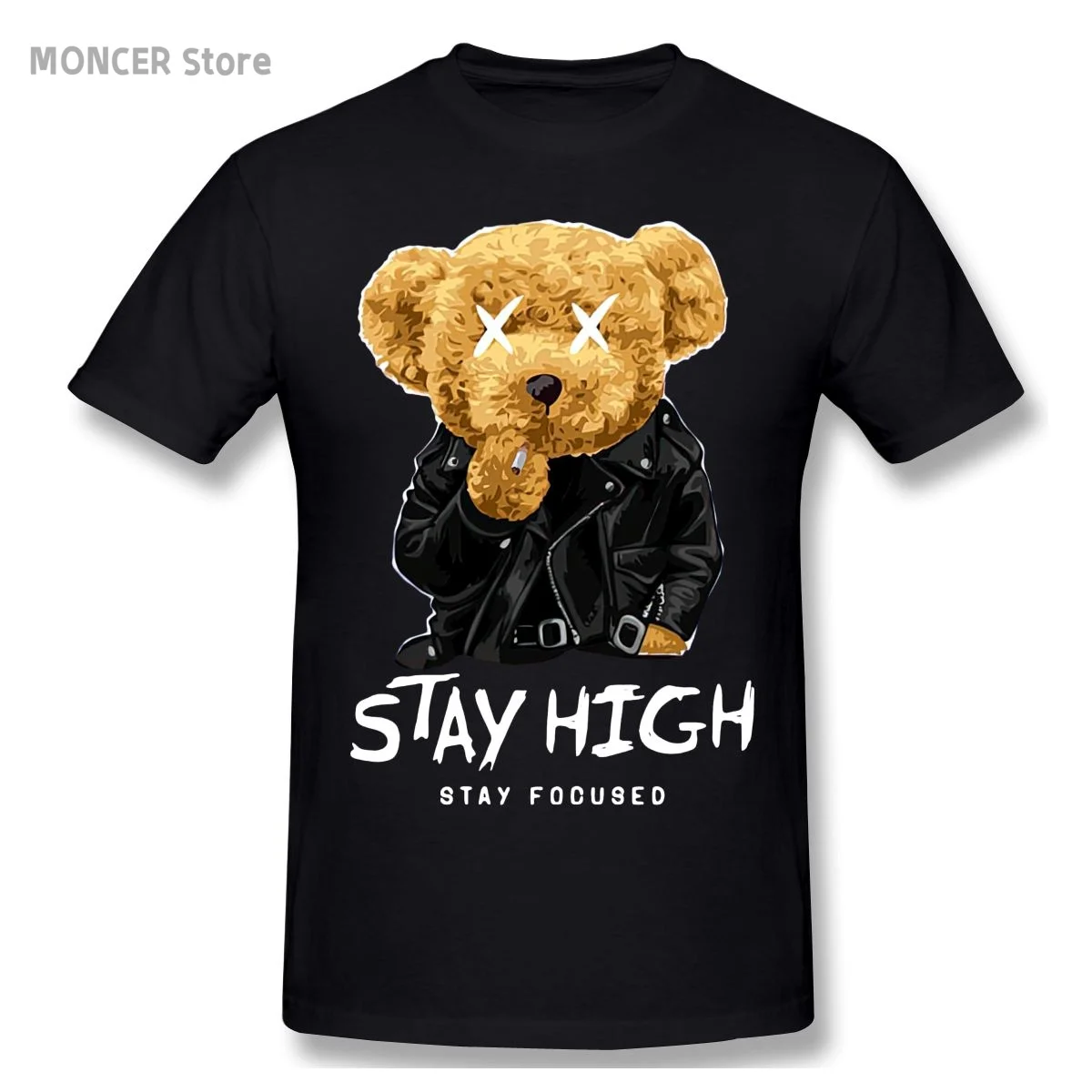 Fashionable Cartoon Smoking Teddy Bear T Shirt Casual Man/women Tee T-Shirt Short Sleeve Cotton Tshirt
Fashionable Cartoon Smoking Teddy Bear T Shirt Casual Man/women Tee T-Shirt Short Sleeve Cotton Tshirt