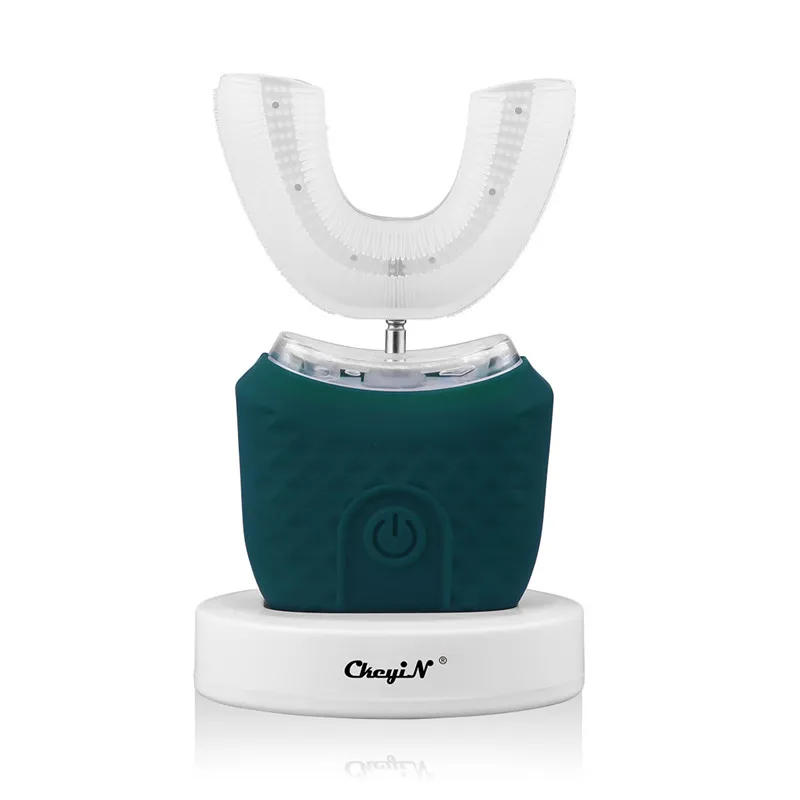 CkeyiN Waterproof Electric Toothbrush Automatic U-shaped Toothbrush Silicone Blue Light Teeth Cleaning Whitening Brush Oral Care
CkeyiN Waterproof Electric Toothbrush Automatic U-shaped Toothbrush Silicone Blue Light Teeth Cleaning Whitening Brush Oral Care