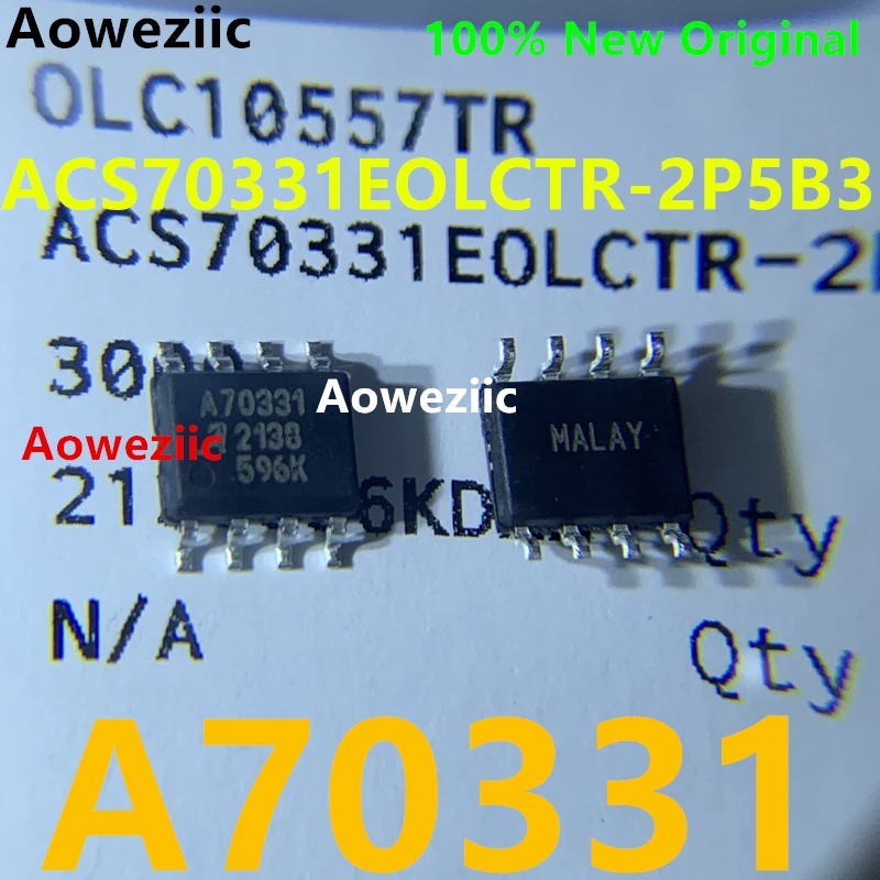 Aoweziic 10 шт./лот ACS70331EOLCTR-2P5B3 A70331 8-SOIC Датчик тока 2021 а эффект зала канала, открытая петля, двунаправленный, Новинка +
Aoweziic 10 шт./лот ACS70331EOLCTR-2P5B3 A70331 8-SOIC Датчик тока 2021 а эффект зала канала, открытая петля, двунаправленный, Новинка +