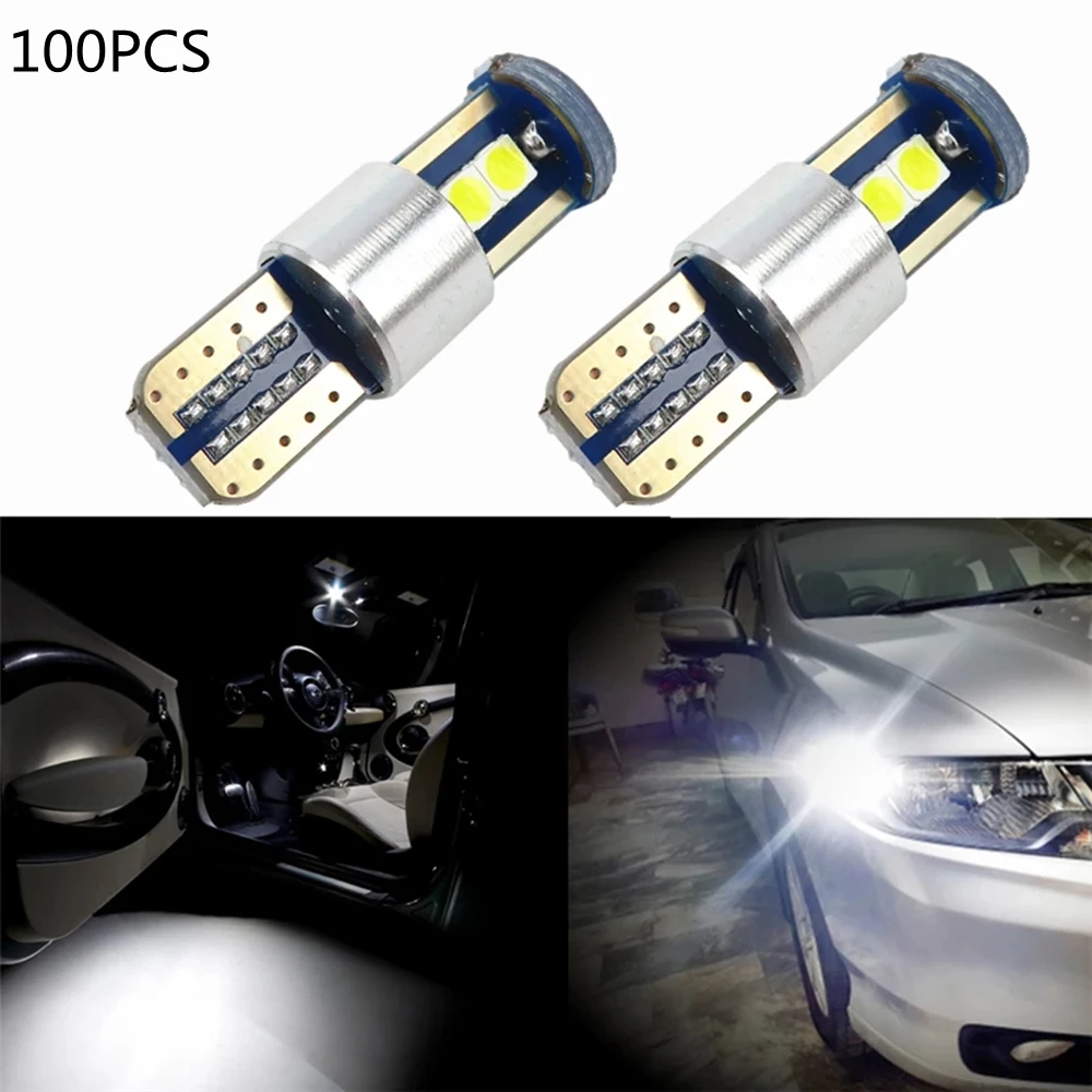 100 шт. Canbus 500lm T10 W5W светодиодный автомобильный номерной знак свет для Chevrolet Cruze Niva