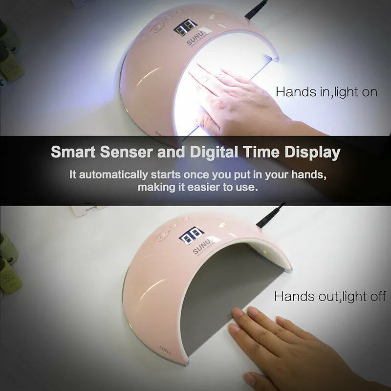 Sun6 Intelligent LCD Nail Baking Lamp UV Light Therapy Lamp 48W Nail Lamp Fast-drying Phototherapy Machine Nail Dryer
Sun6 Intelligent LCD Nail Baking Lamp UV Light Therapy Lamp 48W Nail Lamp Fast-drying Phototherapy Machine Nail Dryer