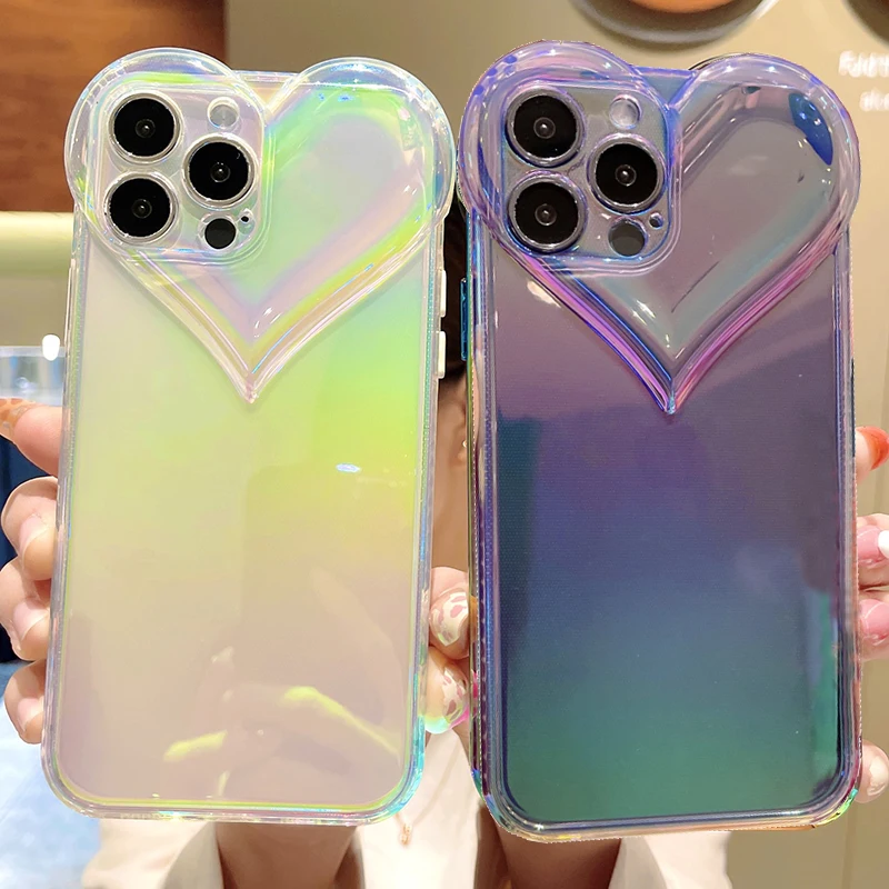 Luxury Gradient Clear Phone Case For iPhone 13 11 12 14 Pro Max XS XR X 8 7 Plus SE Love Heart Lens Protection TPU Fundas Bumper
Luxury Gradient Clear Phone Case For iPhone 13 11 12 14 Pro Max XS XR X 8 7 Plus SE Love Heart Lens Protection TPU Fundas Bumper