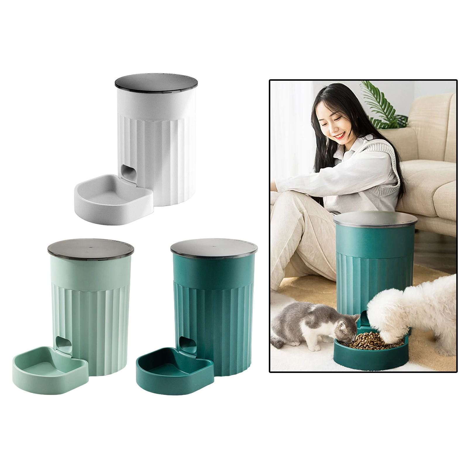 Button Version 4.5L Automatic Pet Feeder USB Battery Timing Smart Cat Dog Dry Food Dispenser Bowls
Button Version 4.5L Automatic Pet Feeder USB Battery Timing Smart Cat Dog Dry Food Dispenser Bowls