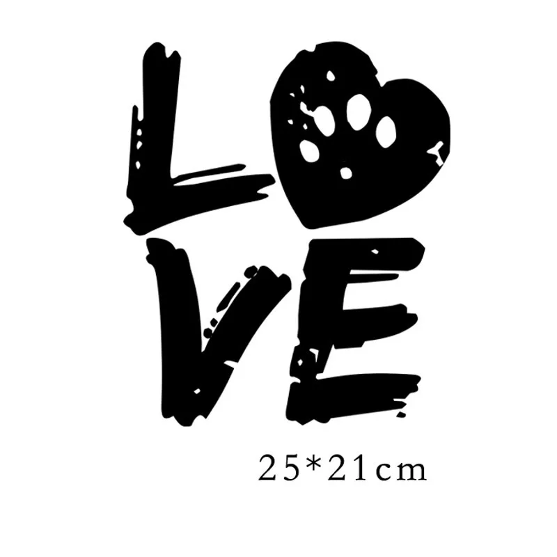 25x21cm Letters LOVE Iron on Patches For DIY Heat Transfer Clothes T-Shirt Thermal Stickers Decoration Printing
25x21cm Letters LOVE Iron on Patches For DIY Heat Transfer Clothes T-Shirt Thermal Stickers Decoration Printing