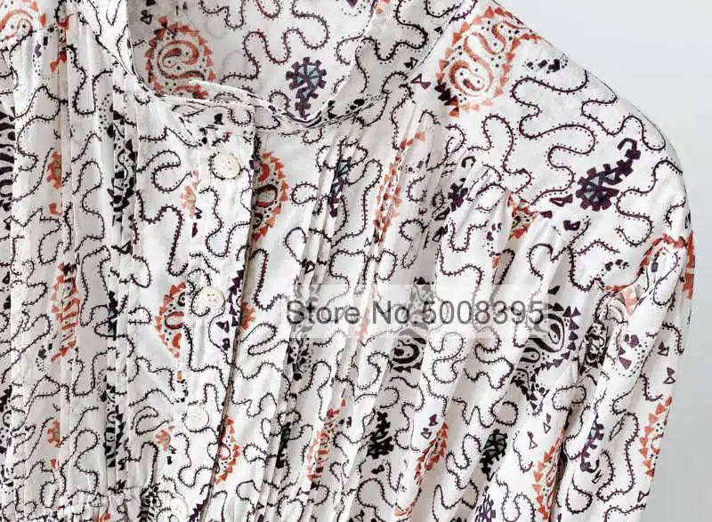 Woman Cream Paisley Print Oversized Mini Shirt dress Stand Collar Drawstring Waist Tied Long Sleeves Front Buttons
Woman Cream Paisley Print Oversized Mini Shirt dress Stand Collar Drawstring Waist Tied Long Sleeves Front Buttons