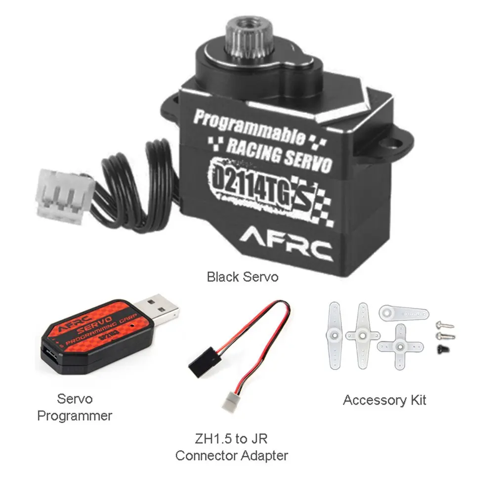 AFRC D2114TG-S All Metal Micro Programmable Servo Super Mute Steering Servo For MINI Z Q Car Model DIY Assembly Upgrading
AFRC D2114TG-S All Metal Micro Programmable Servo Super Mute Steering Servo For MINI Z Q Car Model DIY Assembly Upgrading