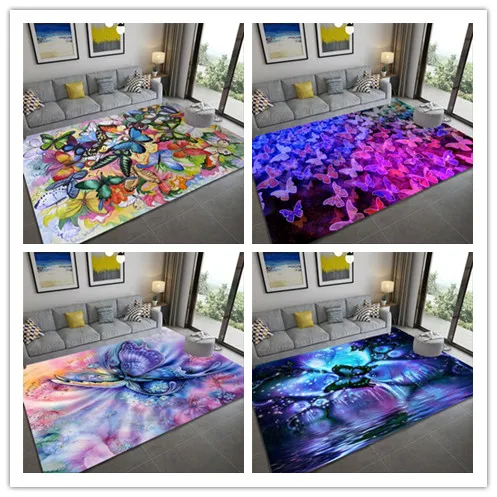 Мечтательная мультяшная бабочка коврики с узором для гостиной спальни, коврики для детской комнаты, большой коврик для ползания с 3D принтом...
Мечтательная мультяшная бабочка коврики с узором для гостиной спальни, коврики для детской комнаты, большой коврик для ползания с 3D принтом...