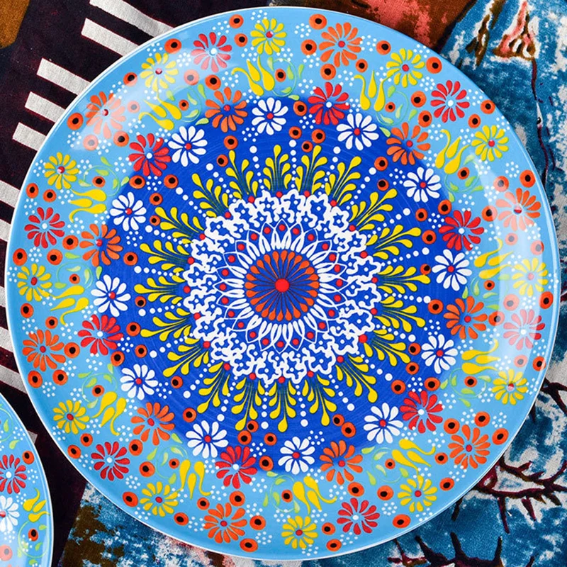 Цветная обеденная тарелка, посуда из неглазурованной керамики, десертный поднос, столовая посуда с цветами, художественное украшение для д...
Цветная обеденная тарелка, посуда из неглазурованной керамики, десертный поднос, столовая посуда с цветами, художественное украшение для д...