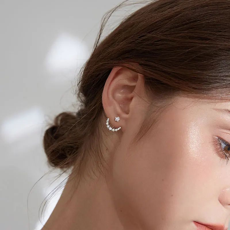 1 Pair Detachable Sterling Silver Stud Earrings Diamond-stud Ear-ring For Women Beautiful And Elegant Ear Jewelry
1 Pair Detachable Sterling Silver Stud Earrings Diamond-stud Ear-ring For Women Beautiful And Elegant Ear Jewelry