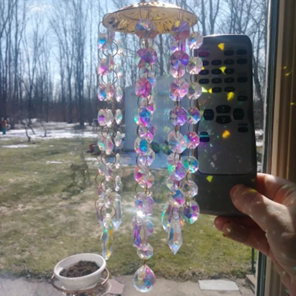 Newest Colorful Crystal Wind Chimes Perfect Addition to Your Garden Patio Lawn Gift for Family and Friends 
Newest Colorful Crystal Wind Chimes Perfect Addition to Your Garden Patio Lawn Gift for Family and Friends