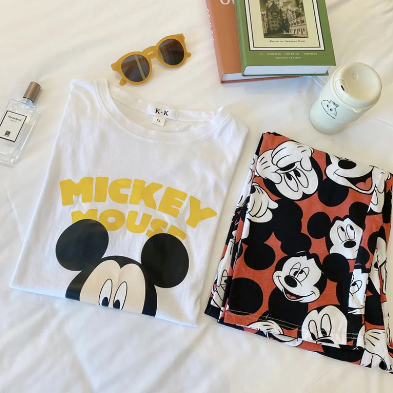 M-2XL Plus Size Disney Anime Minnie Mickey Mouse Pajamas Set Woman Summer Casual Tops and Pant Loose Soft Pijama Mujer Sleepwear
M-2XL Plus Size Disney Anime Minnie Mickey Mouse Pajamas Set Woman Summer Casual Tops and Pant Loose Soft Pijama Mujer Sleepwear