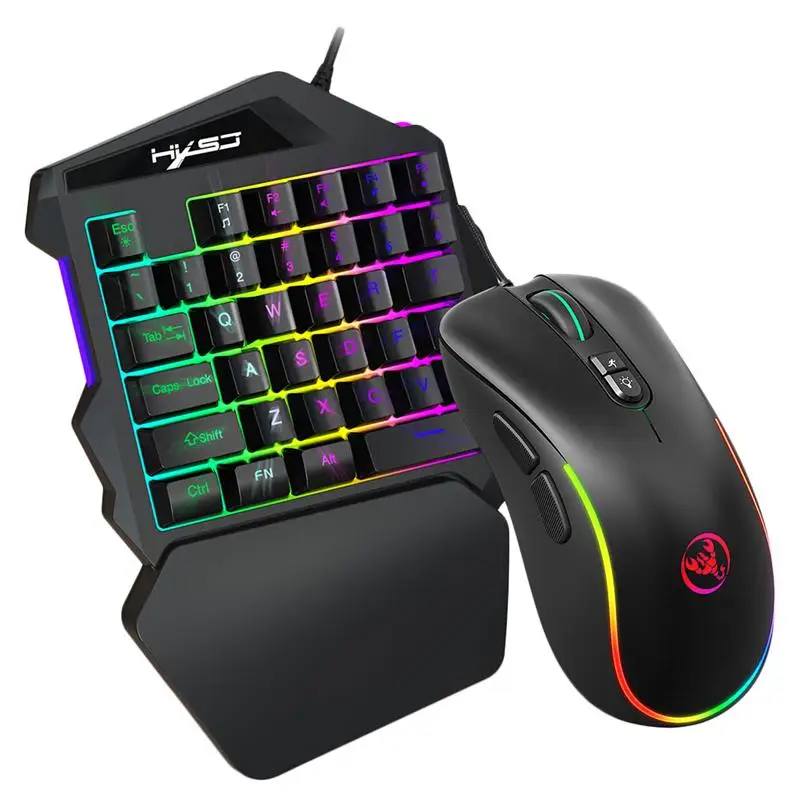 Механическая игровая клавиатура с RGB-подсветкой для одной руки портативная