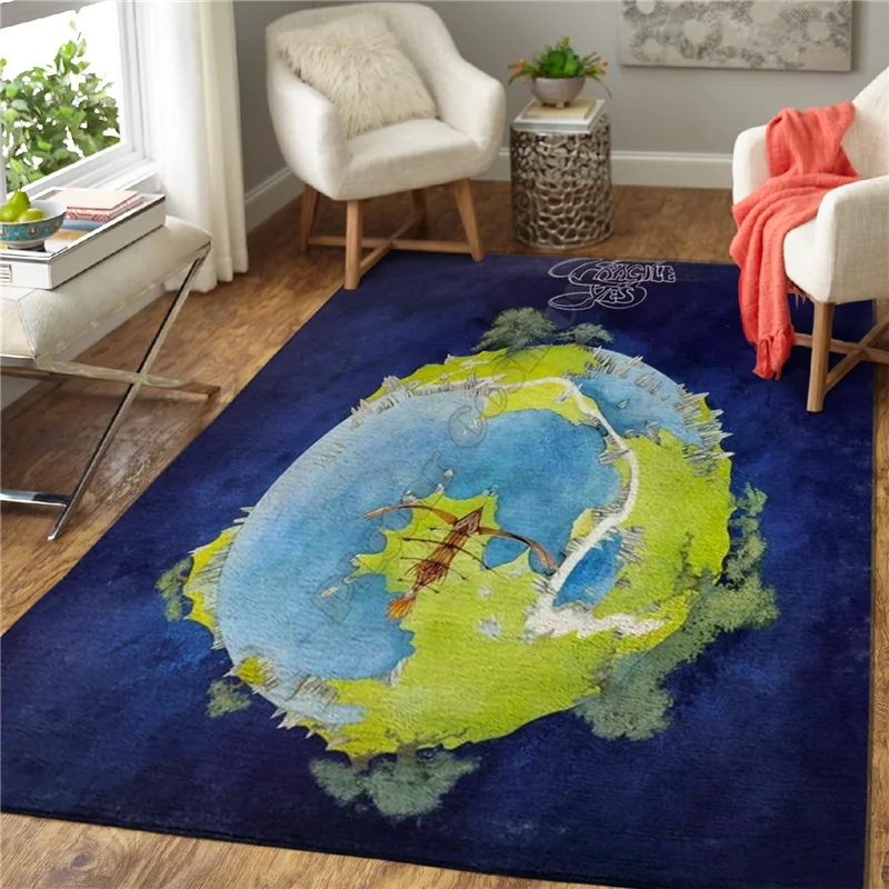 

Psychedelic Totem carpet Square Anti-Skid Area Floor Mat 3D Rug Non-slip Mat Dining Room Living Room Soft Bedroom Carpet 02