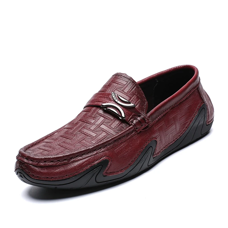

Мокасины мужские из натуральной воловьей кожи, повседневные туфли, лоферы, деловая удобная обувь для вождения, первый слой, для отдыха