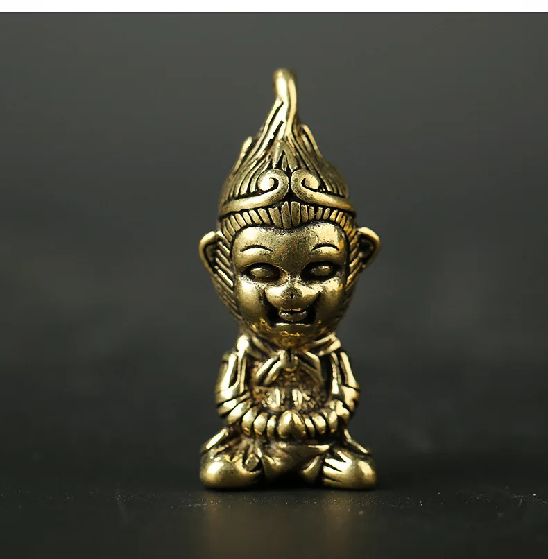 cute Pure Brass figure The Monkey King gold stick Ornament Brass Pendant Keychain Ornament m032
cute Pure Brass figure The Monkey King gold stick Ornament Brass Pendant Keychain Ornament m032