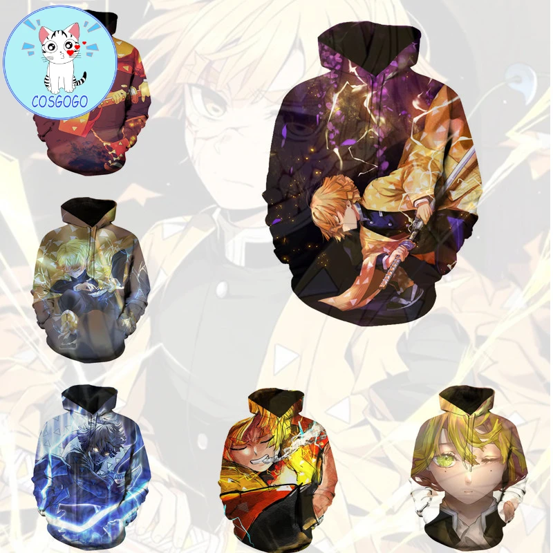 COSGOGO Anime Demon Slayer Cosplay Agatsuma Zenitsu Hoodie Men and women Casual Sports Anime Clothing Sweater New
COSGOGO Anime Demon Slayer Cosplay Agatsuma Zenitsu Hoodie Men and women Casual Sports Anime Clothing Sweater New