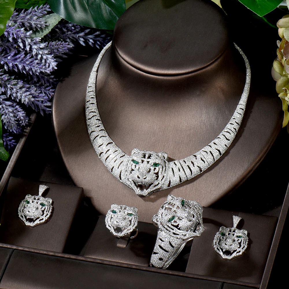 HIBRIDE CZ Zirconia Earrings Necklace Bridal Jewelry Sets Wedding Dress Accessories for Women Party Bijoux Femme N-1705
HIBRIDE CZ Zirconia Earrings Necklace Bridal Jewelry Sets Wedding Dress Accessories for Women Party Bijoux Femme N-1705