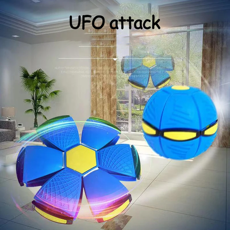 

Children Toy Magic UFO Ball Luminous Mini Decompression Deformation Vent Pop It Ball Frisbee Antistress Cool Stuff Fidget Toys