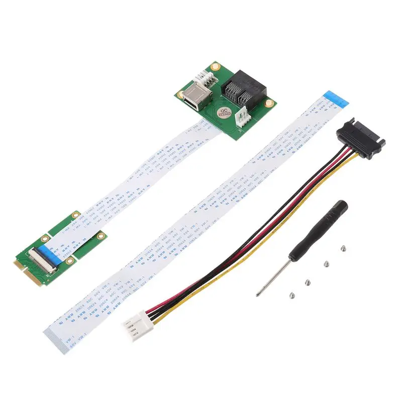 Mini PCIE to PCI-E Express X1+USB Riser Card with FFC Cable High Speed DIY 90 Degree Slot
Mini PCIE to PCI-E Express X1+USB Riser Card with FFC Cable High Speed DIY 90 Degree Slot