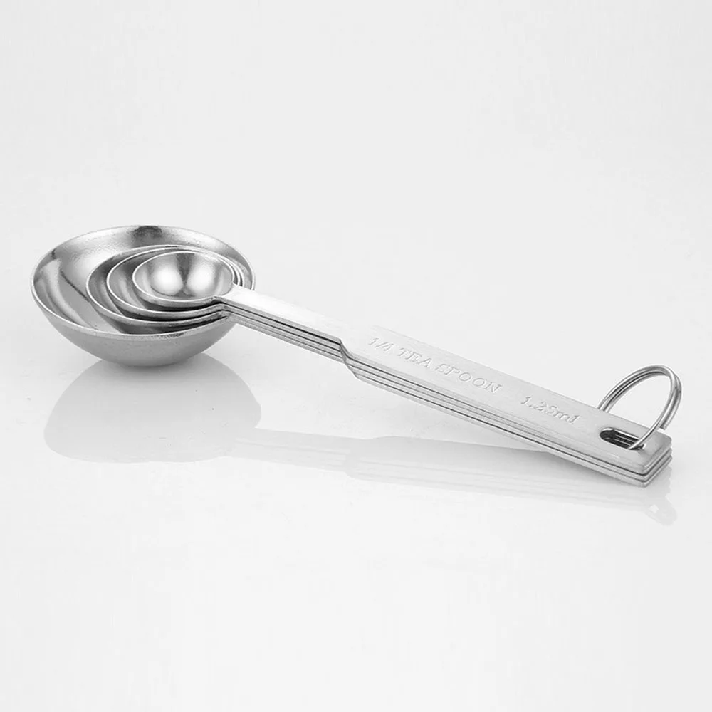 4pcs/Set Stainless Steel Measuring Spoons Cup Kitchen Scale Coffee Cooking Scoop with Accurate Marks for Home Office 
4pcs/Set Stainless Steel Measuring Spoons Cup Kitchen Scale Coffee Cooking Scoop with Accurate Marks for Home Office