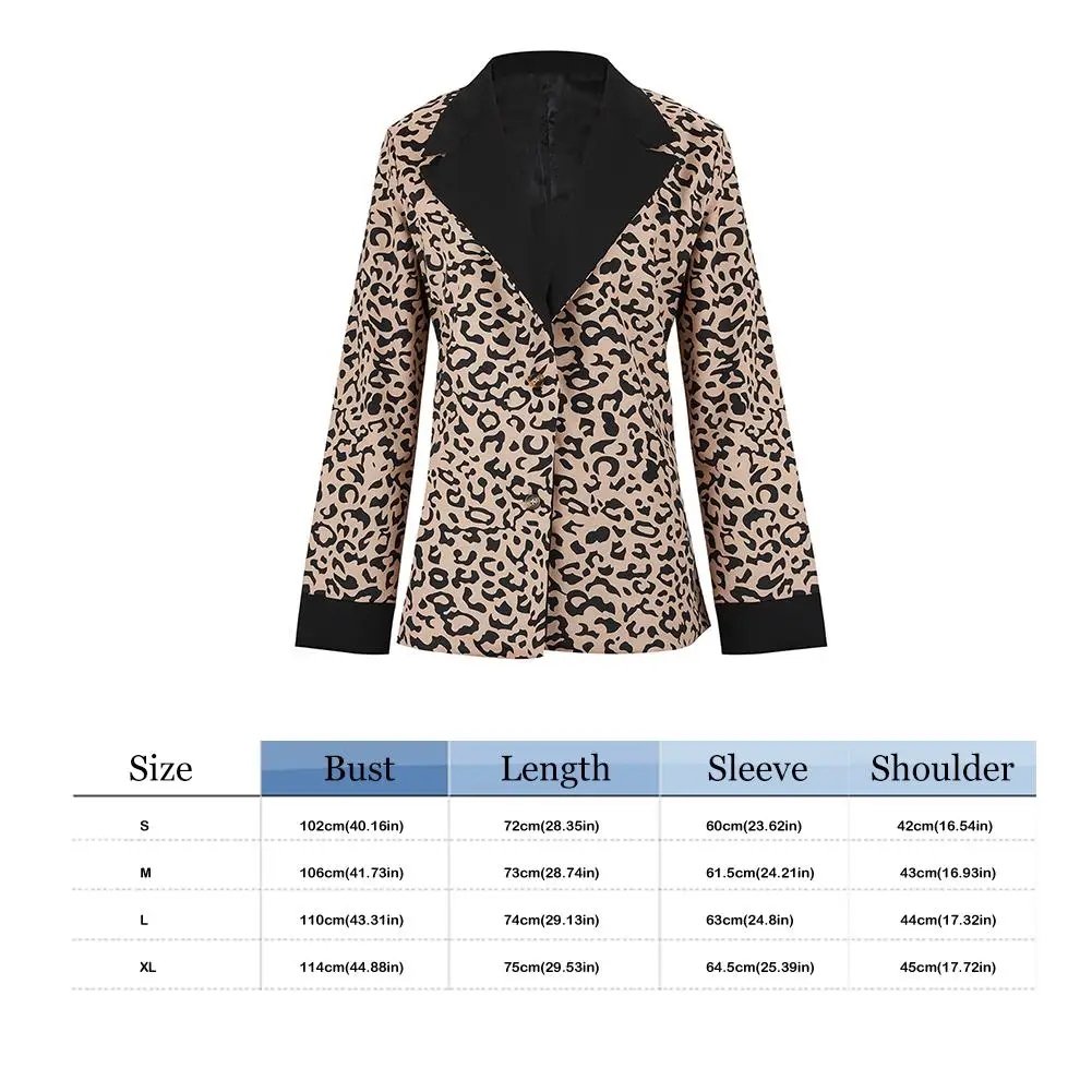 Women Leopard Print Casual Blazer Comfort Soft Long Sleeve Cultivate Oneself Jacket Female Fashion Trend Suit Coat Tops
Women Leopard Print Casual Blazer Comfort Soft Long Sleeve Cultivate Oneself Jacket Female Fashion Trend Suit Coat Tops