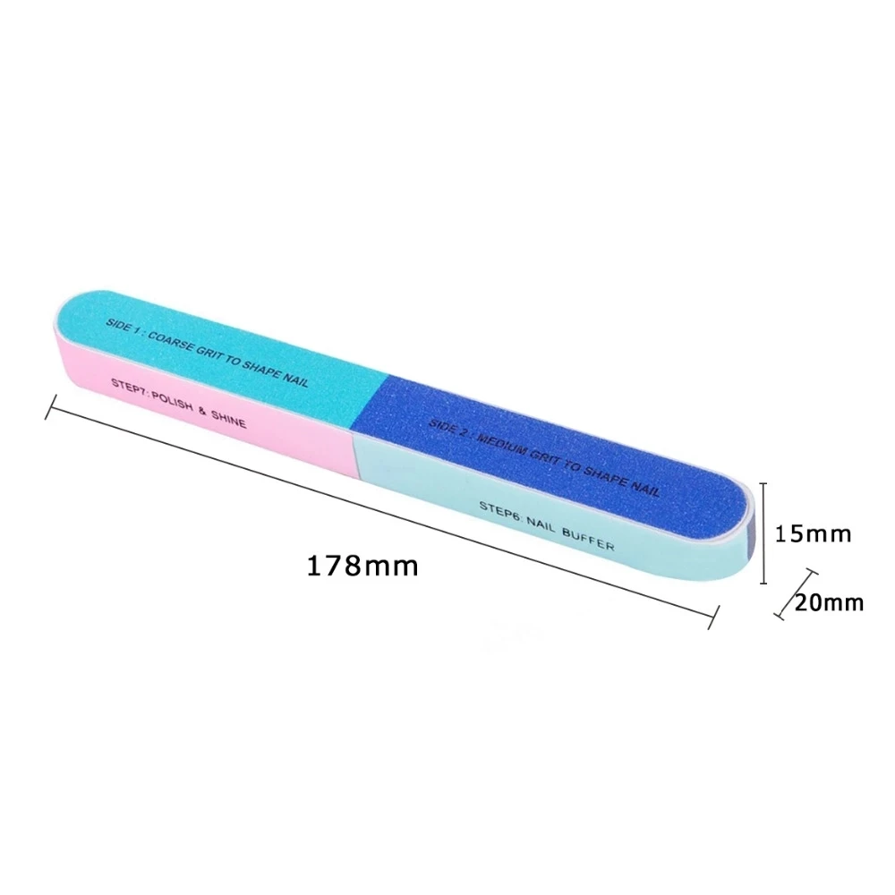 3pcs Nail Buffer Block Sponge File Manicure Pedicure Sanding Surface Nail Art Tools 7 Sided Printing Uv Gel Polishing
3pcs Nail Buffer Block Sponge File Manicure Pedicure Sanding Surface Nail Art Tools 7 Sided Printing Uv Gel Polishing