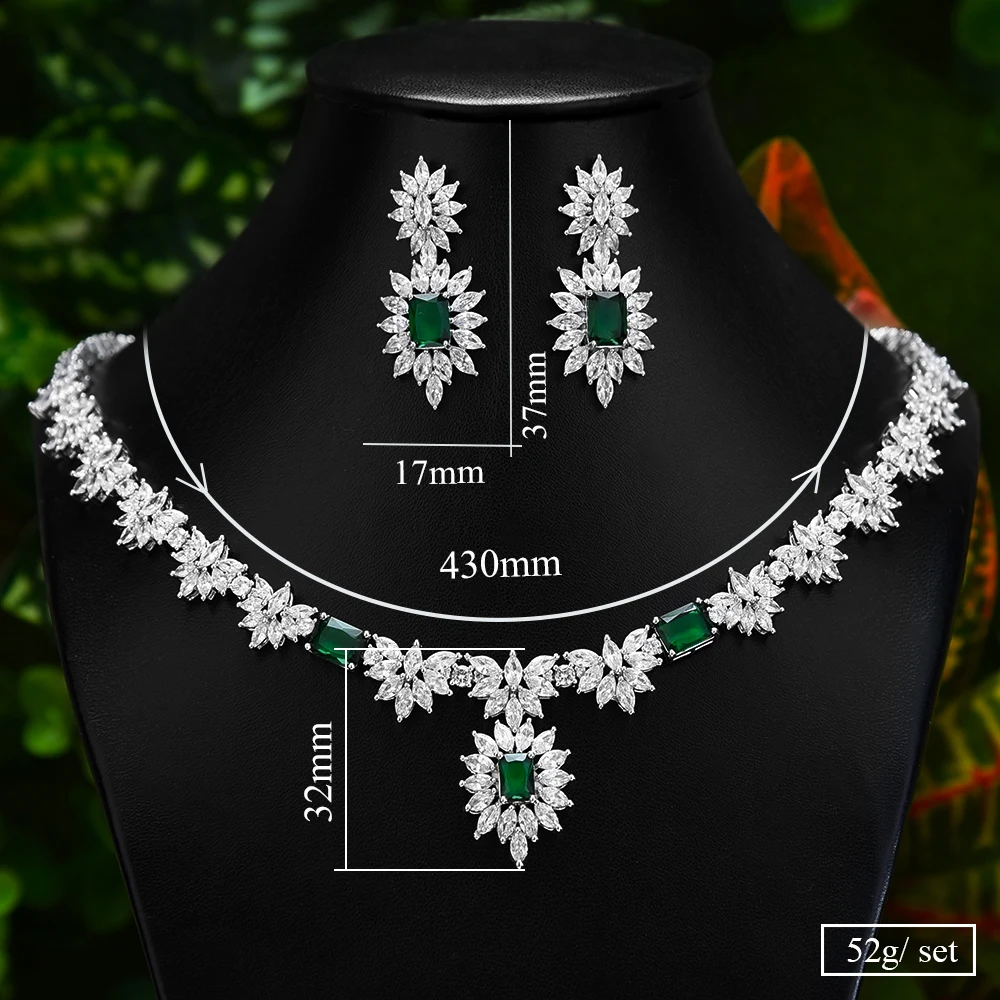 SISCATHY 2020 Hot Green Tear Drop Wedding Jewelry Sets Women Dresses Accessories Necklace Earrings Cut Cubic Zirconia Jewelry
SISCATHY 2020 Hot Green Tear Drop Wedding Jewelry Sets Women Dresses Accessories Necklace Earrings Cut Cubic Zirconia Jewelry