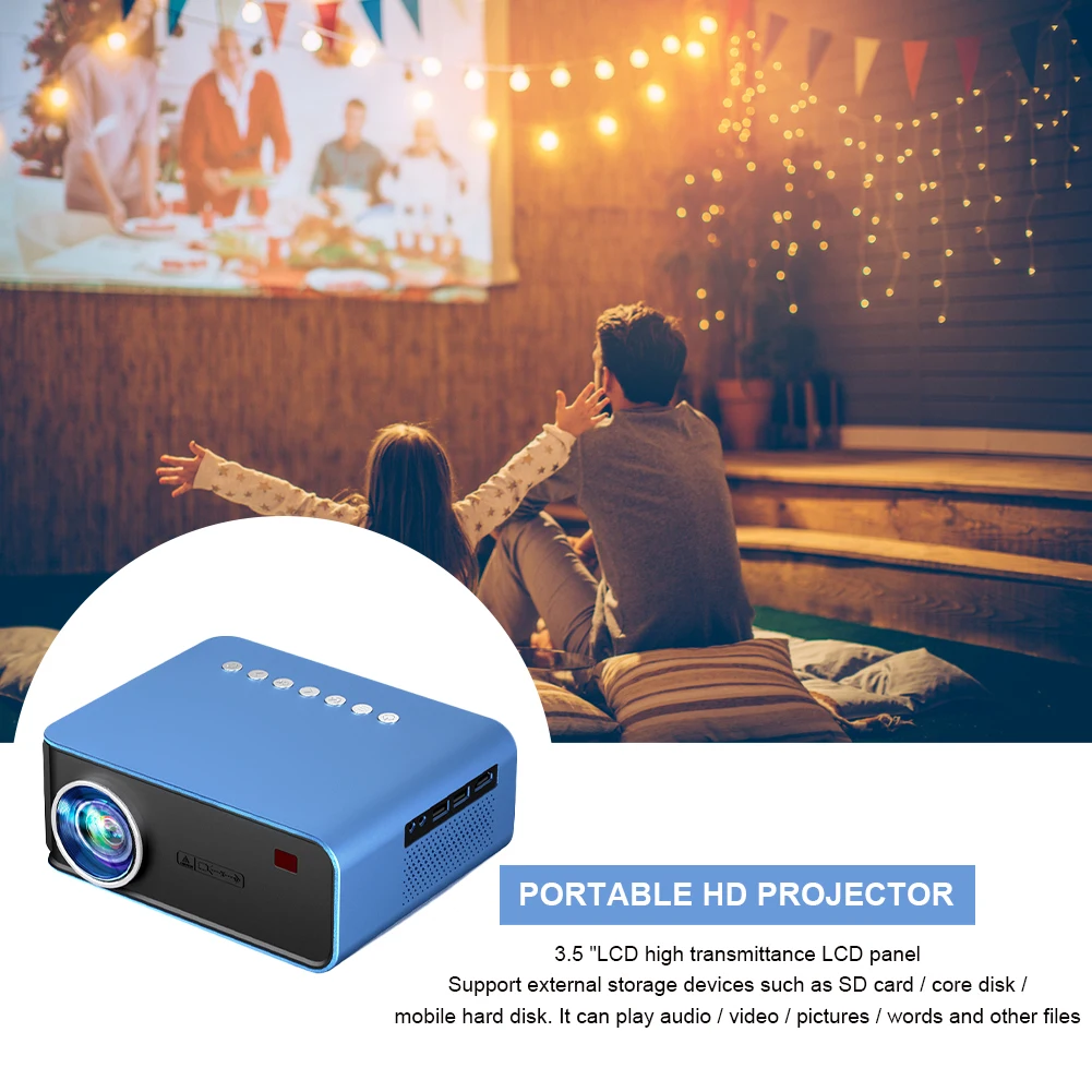 Mini LCD Projector with 1024*600P Resolution Portable 4500 Lumen HD Theater Media Player with Hi-Fi Speaker Keystone Correction
Mini LCD Projector with 1024*600P Resolution Portable 4500 Lumen HD Theater Media Player with Hi-Fi Speaker Keystone Correction