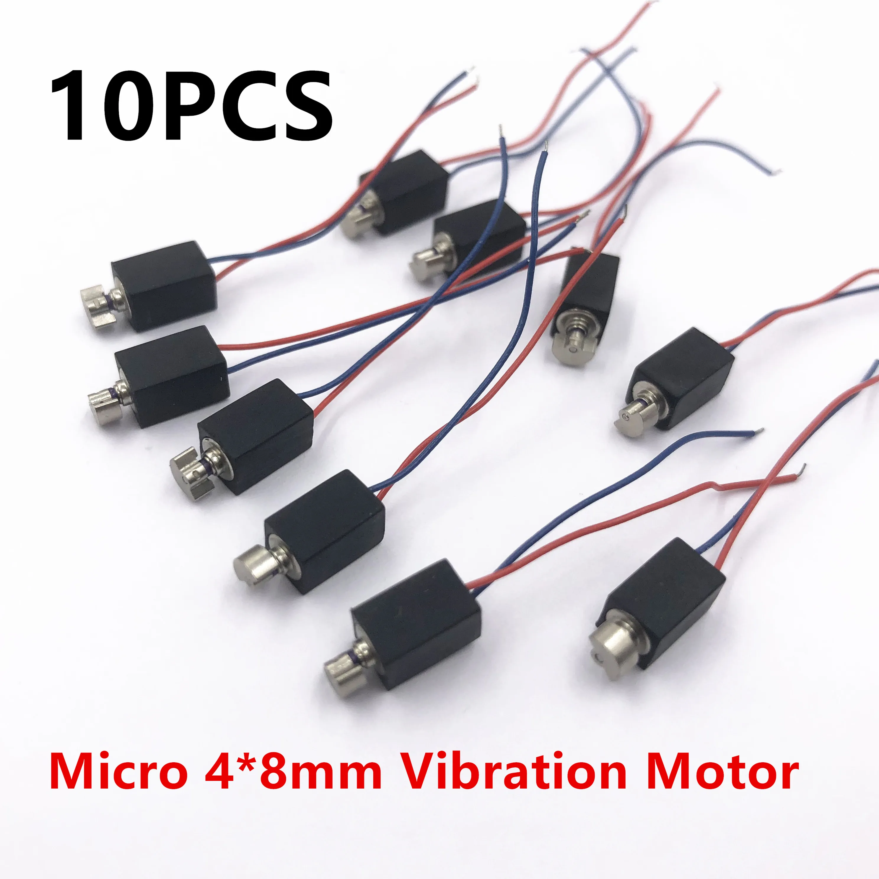 10 шт мини микро 4 мм * 8 Вибрационный Мотор постоянного тока 3V-5V полые чашки на