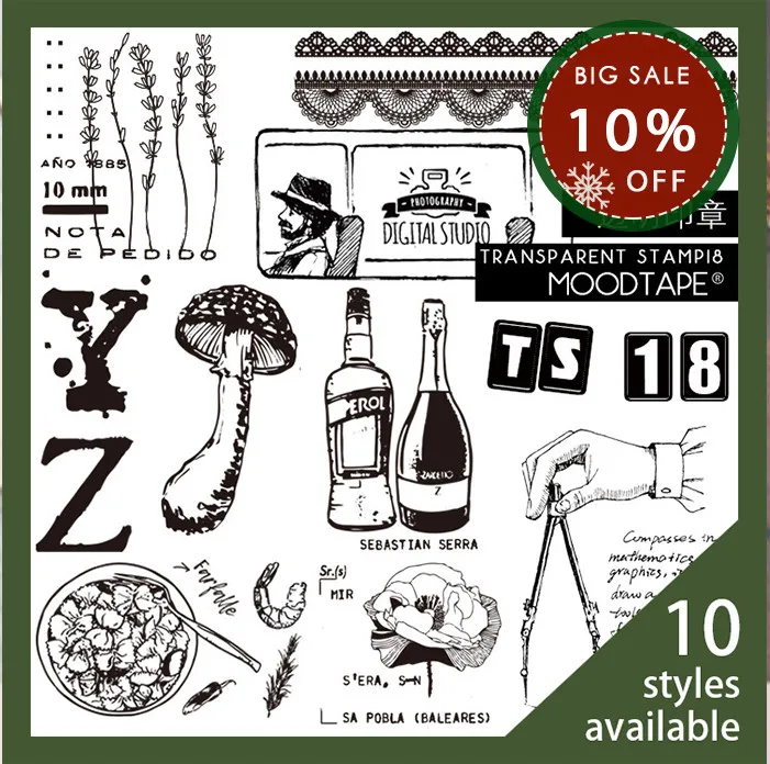 moodtape vintage clear stamp for DIY scrapbooking/photo album Decorative transparent stamp mushroom flowers rubber stamp seal
moodtape vintage clear stamp for DIY scrapbooking/photo album Decorative transparent stamp mushroom flowers rubber stamp seal