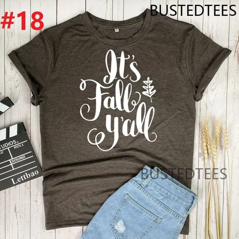It's Fall Y`All T Shirt Women Summer T-Shirt Summer Short Sleeve Casual Cotton Streetwear Ulzzang O Neck T-shirts Funny Tops
It's Fall Y`All T Shirt Women Summer T-Shirt Summer Short Sleeve Casual Cotton Streetwear Ulzzang O Neck T-shirts Funny Tops