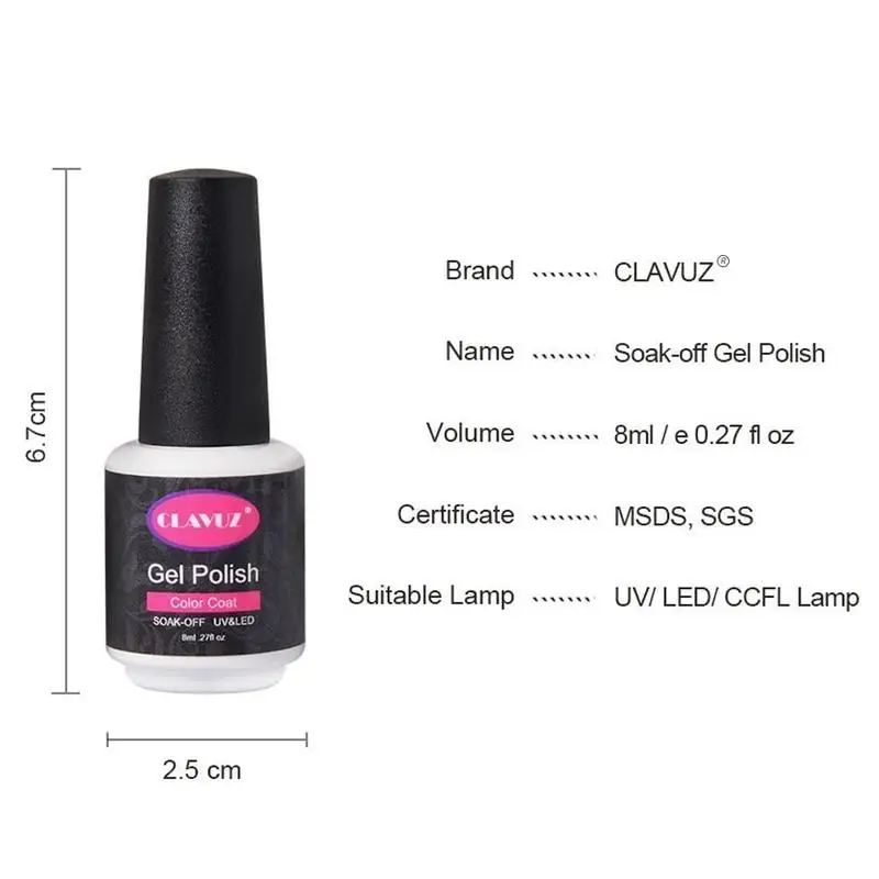 CLAVUZ 6pcs Soak Off UV LED Thermal Temperature Color Changing Gel Nail Polish Manicure Nail Art Lacquers New Start Gift Set
CLAVUZ 6pcs Soak Off UV LED Thermal Temperature Color Changing Gel Nail Polish Manicure Nail Art Lacquers New Start Gift Set