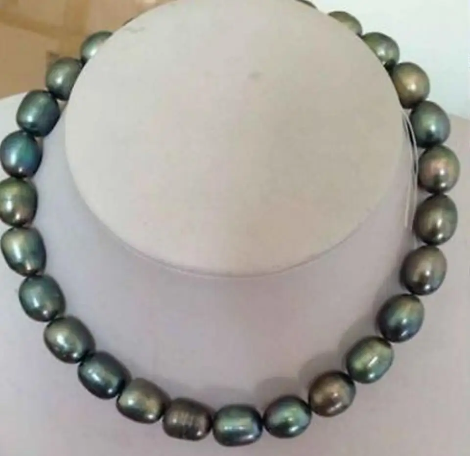 Free Shipping stunning 9-10mm tahitian black green baroque pearl necklace 18inch gold
Free Shipping stunning 9-10mm tahitian black green baroque pearl necklace 18inch gold
