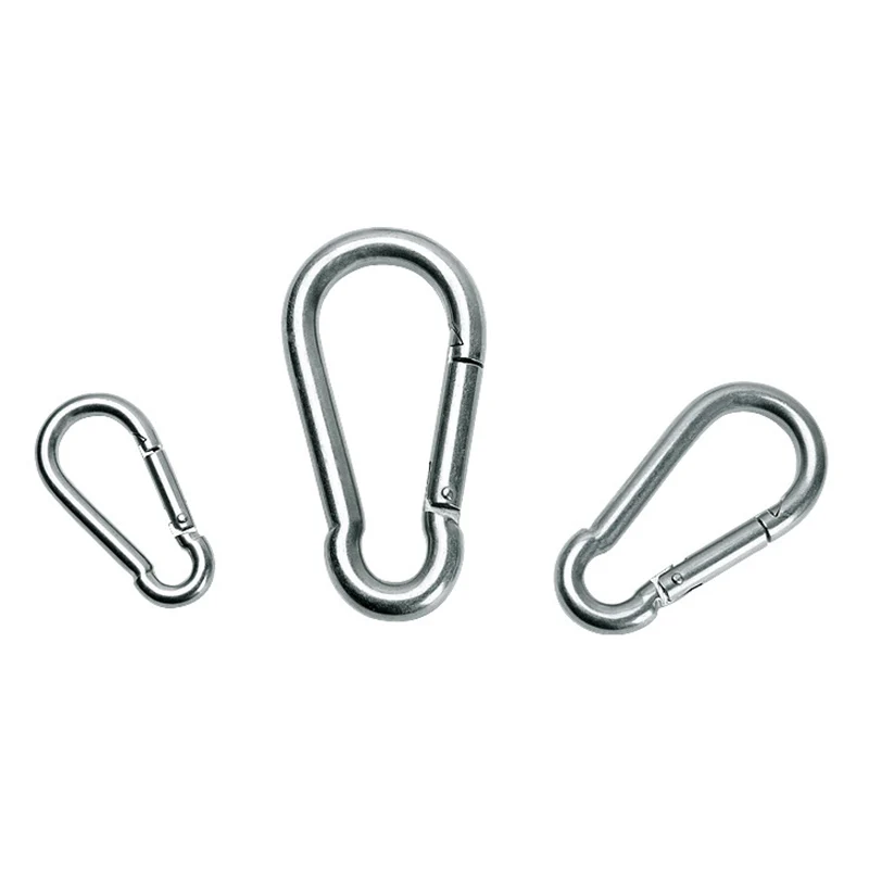 8 Size M4-M12 Stainless Steel Carabiner Spring D-ring Keychain Outdoor Camping Climbing Snap Clip Lock Buckle Hook Fishing Tool
8 Size M4-M12 Stainless Steel Carabiner Spring D-ring Keychain Outdoor Camping Climbing Snap Clip Lock Buckle Hook Fishing Tool