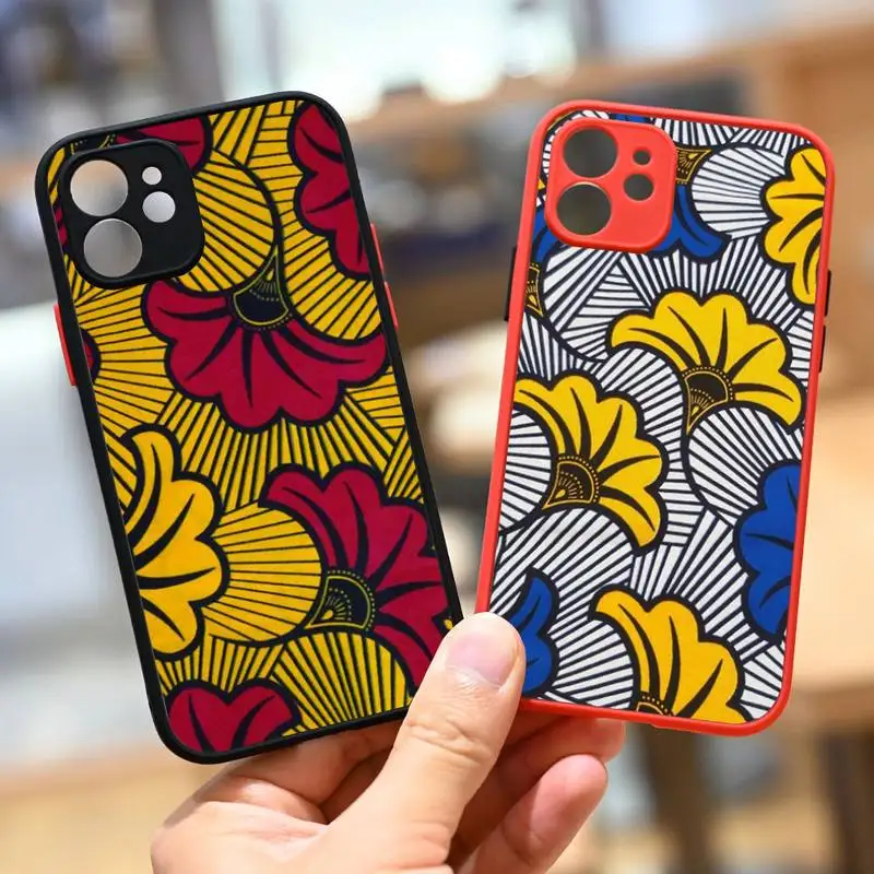 African style fabric print Phone Case For iPhone 13 12 11 Mini Pro XR XS Max 7 8 Plus X Matte transparent Back Cover
African style fabric print Phone Case For iPhone 13 12 11 Mini Pro XR XS Max 7 8 Plus X Matte transparent Back Cover