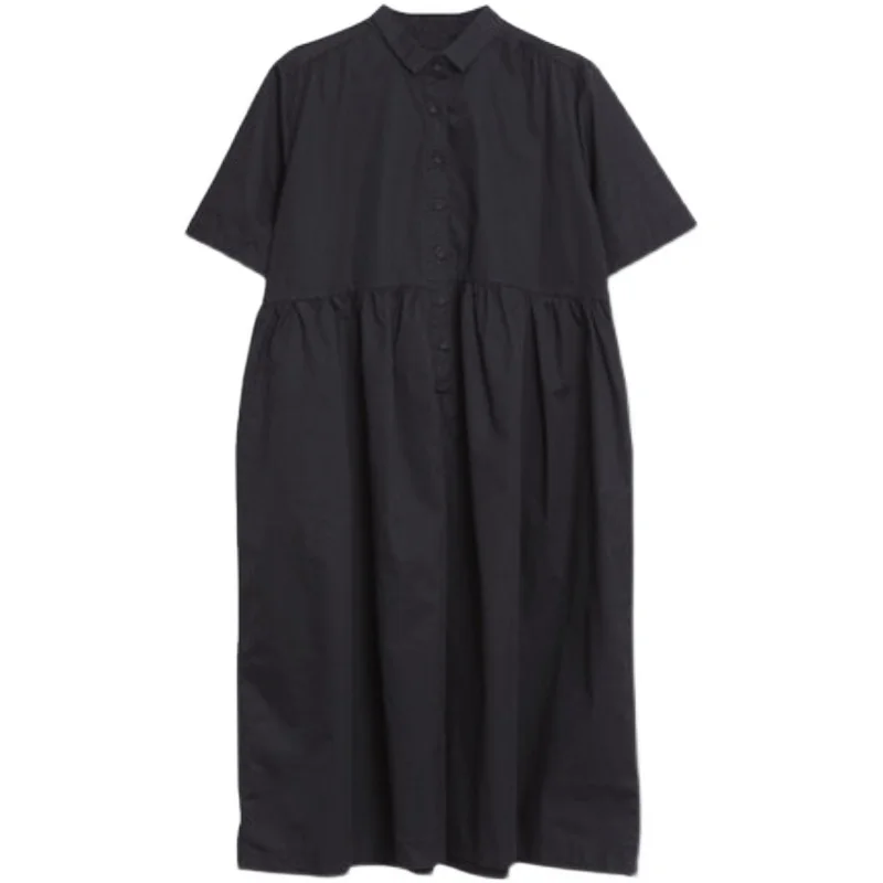 COIGARSAM Short Sleeve Shirt Womens tops New Loose Women shirts Khaki Black 9119 
COIGARSAM Short Sleeve Shirt Womens tops New Loose Women shirts Khaki Black 9119