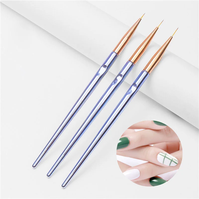 3Pcs New French Stripe Nail Art Liner Brush Set 3D Tips Manicure Ultra-thin Line Drawing Pen UV Gel Brushes Painting Tools
3Pcs New French Stripe Nail Art Liner Brush Set 3D Tips Manicure Ultra-thin Line Drawing Pen UV Gel Brushes Painting Tools