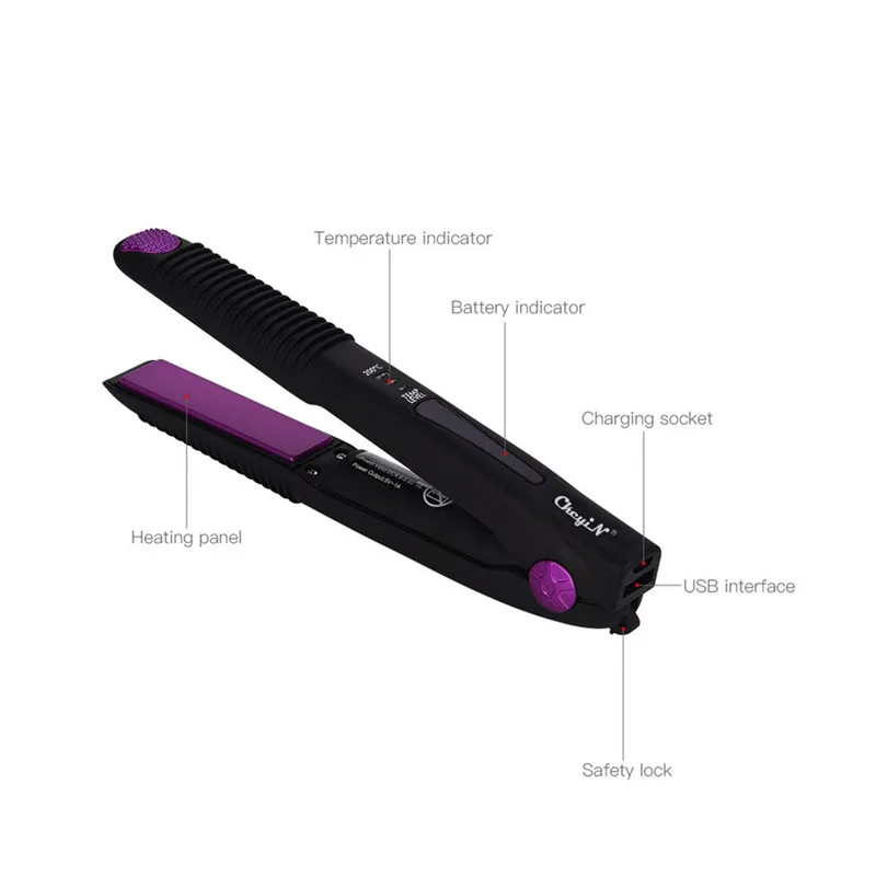 2 in 1 USB Rechargeable Hair Straightener Portable Professional Hair Curler Hair Styling Tool Cordless Hair Flat Iron Hair Tool
2 in 1 USB Rechargeable Hair Straightener Portable Professional Hair Curler Hair Styling Tool Cordless Hair Flat Iron Hair Tool