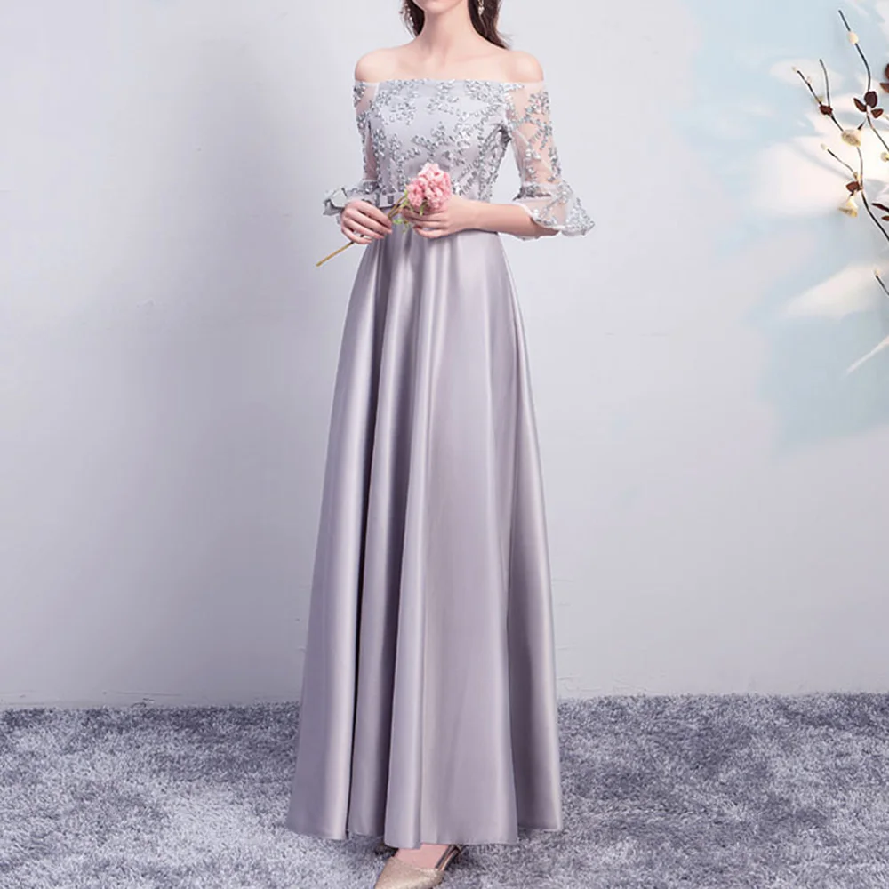 Длинные платья подружки невесты для свадебной вечеринки с открытыми плечами кружевные с оборками рукав три четверти элегантное платье с ап...
Длинные платья подружки невесты для свадебной вечеринки с открытыми плечами кружевные с оборками рукав три четверти элегантное платье с ап...