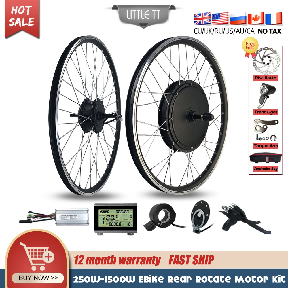 

ebike Kit 36V 350W 500W 48V 1500W 1000W Brushless Rear Wheel Hub Motor Electric Bicycle Bike Conversion Kit Bicicleta Electrica