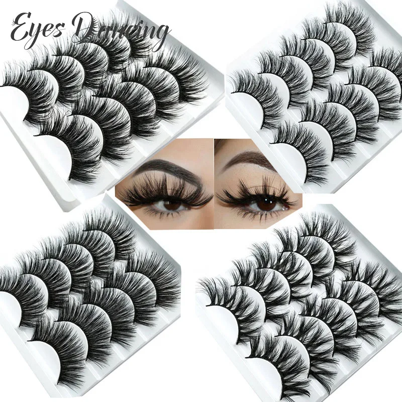 Eyes Dancing 5Pairs 3D Faux Mink Hair Lashes Natural/Thick/Crisscross Long Eye Lashes Wispy Makeup Multi-pack Eyelash Extension
Eyes Dancing 5Pairs 3D Faux Mink Hair Lashes Natural/Thick/Crisscross Long Eye Lashes Wispy Makeup Multi-pack Eyelash Extension
