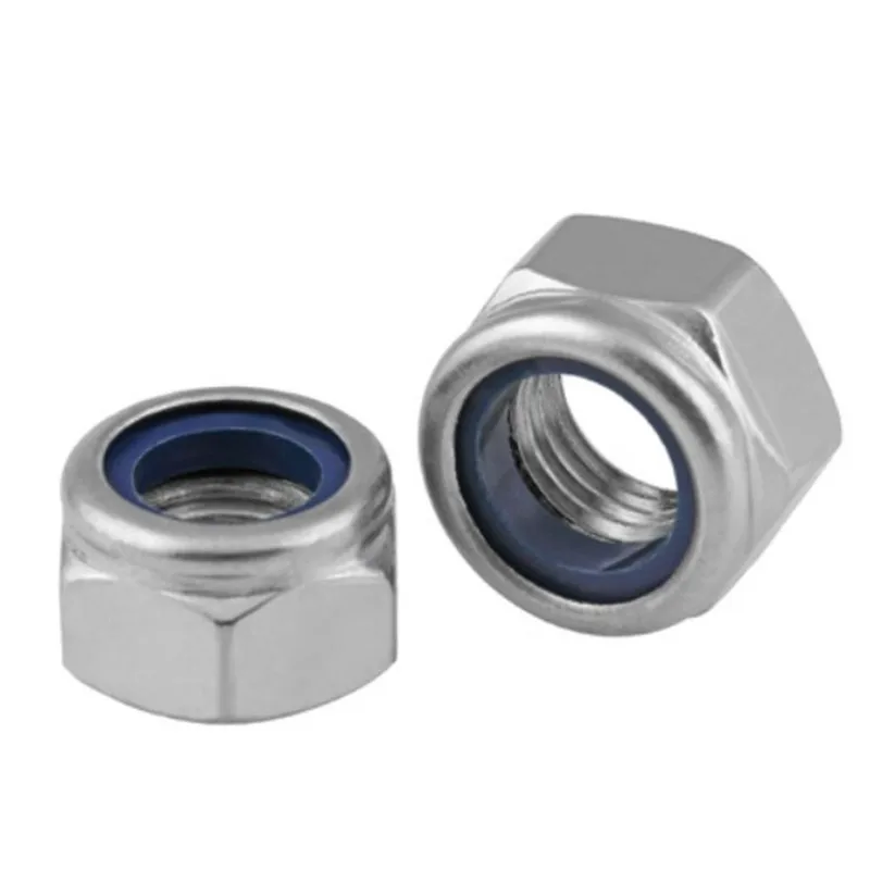 

1-50Pcs DIN985 M2 M2.5 M3 M4 M5 M6 M8 M10 M12 M14 M16 M20 304 Stainless Steel Nylon Self-locking Hex Nuts Locknut Slip Lock Nut